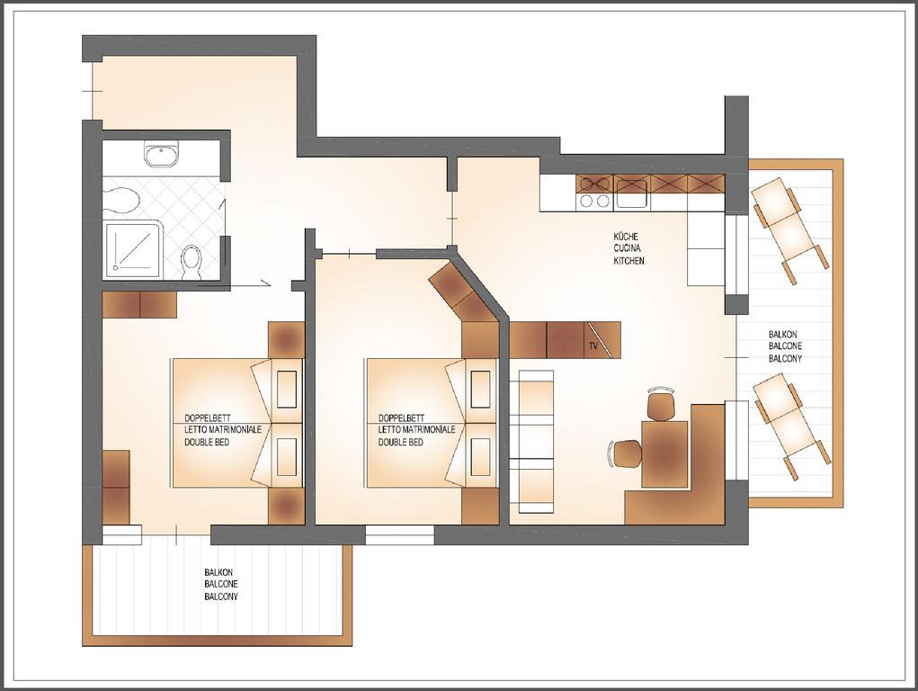 Residence Pfeifhofer Campo Tures Szoba fotó