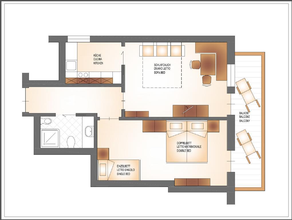 Residence Pfeifhofer Campo Tures Szoba fotó